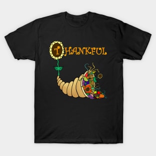 Thankful Cornuopia Horn of Plenty T-Shirt